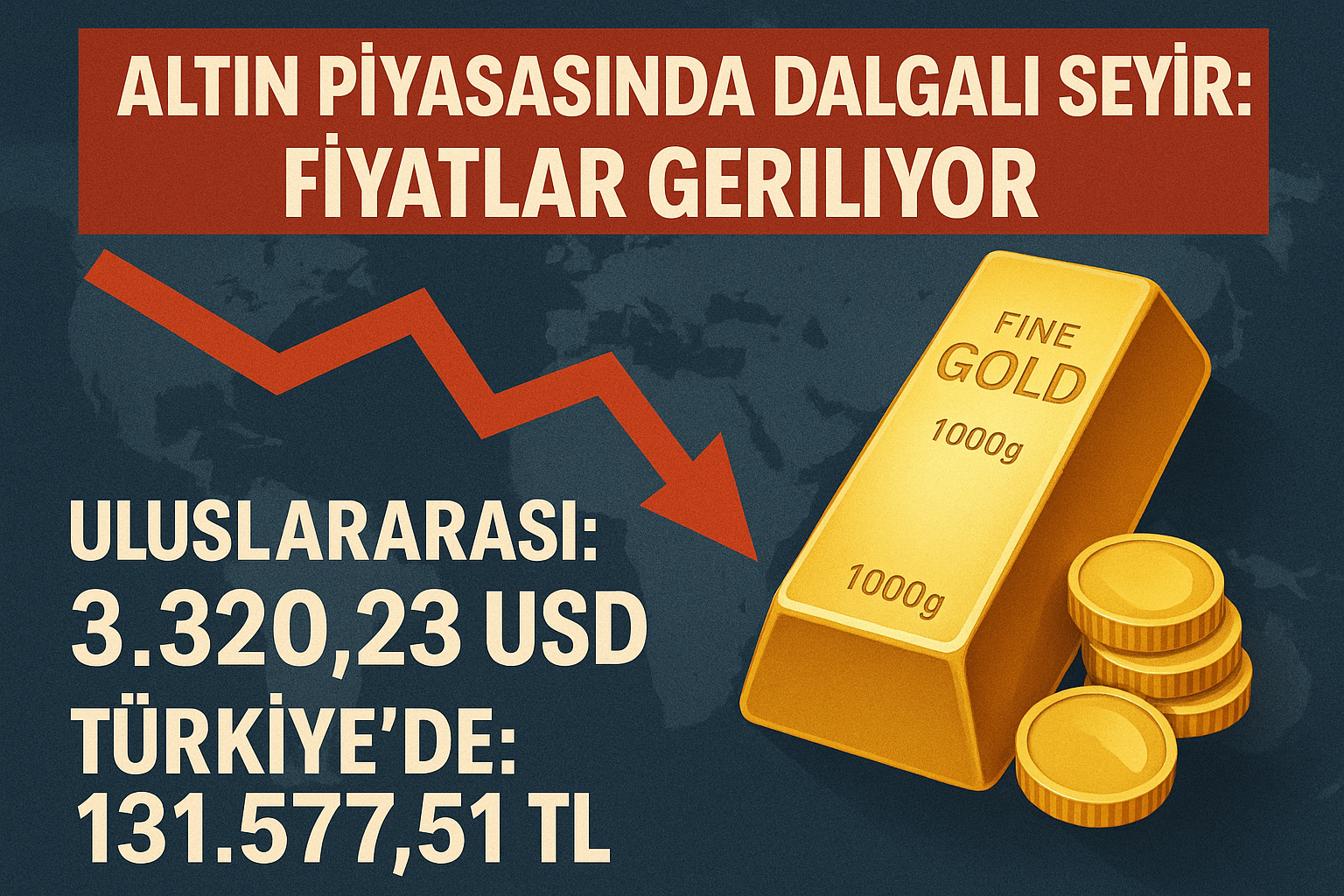 Altın Piyasasında Dalgalı Seyir: Fiyatlar Geriliyor