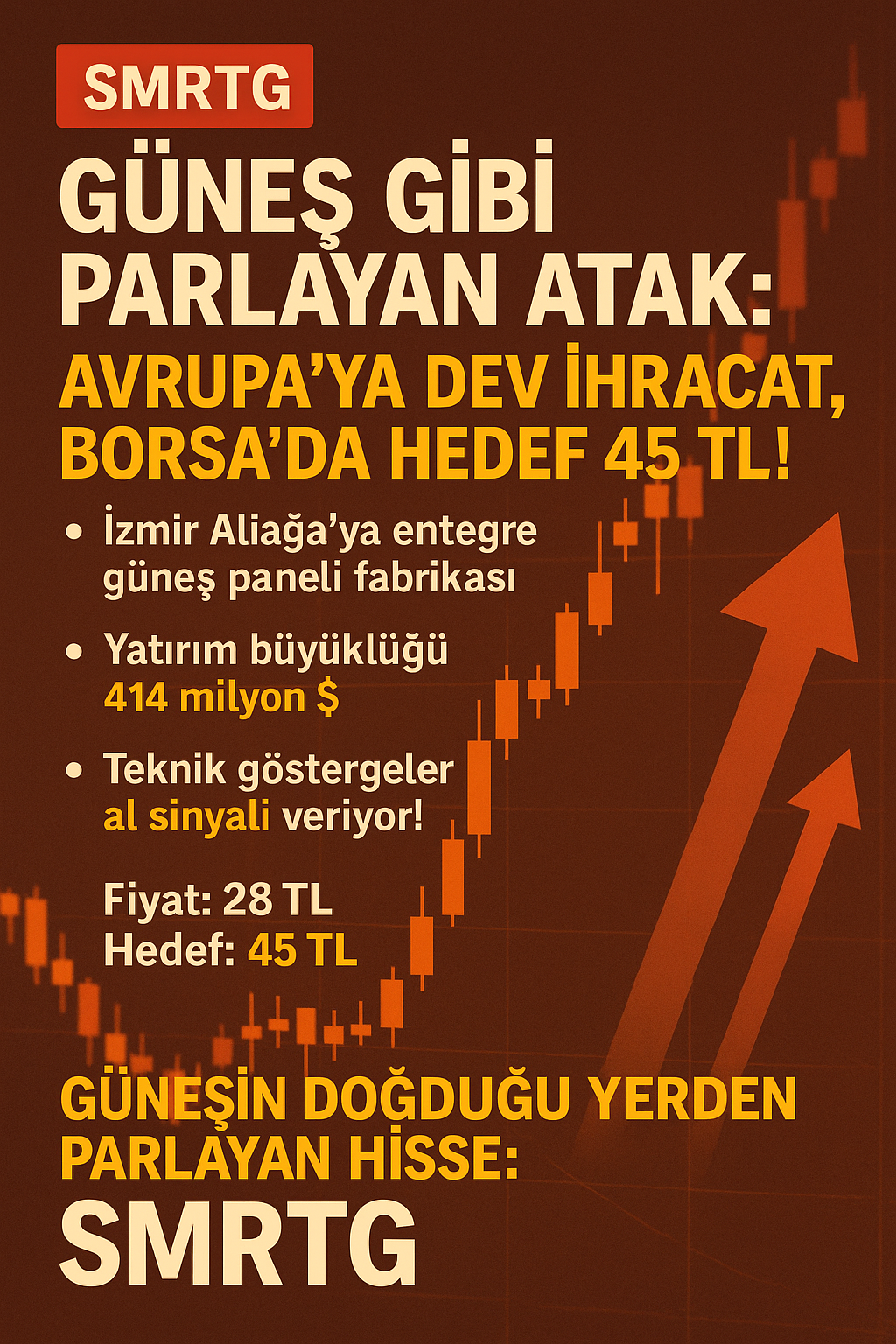 🚨 SMRTG’DEN GÜNEŞ GİBİ PARLAYAN ATAK: AVRUPA’YA DEV İHRACAT, BORSA’DA HEDEF ?TL!