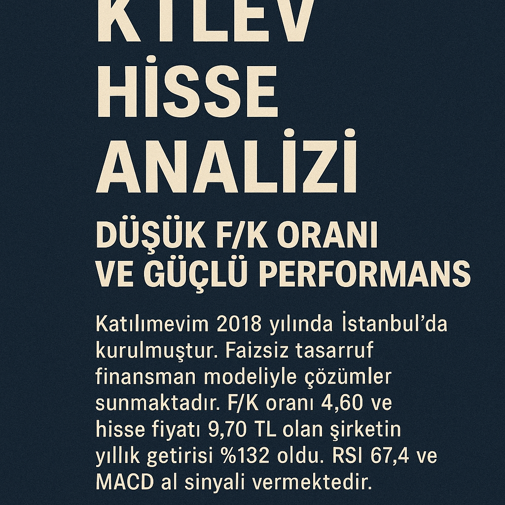 KTLEV – Katılımevim Tasarruf Finansman A.Ş. Hisse Analizi