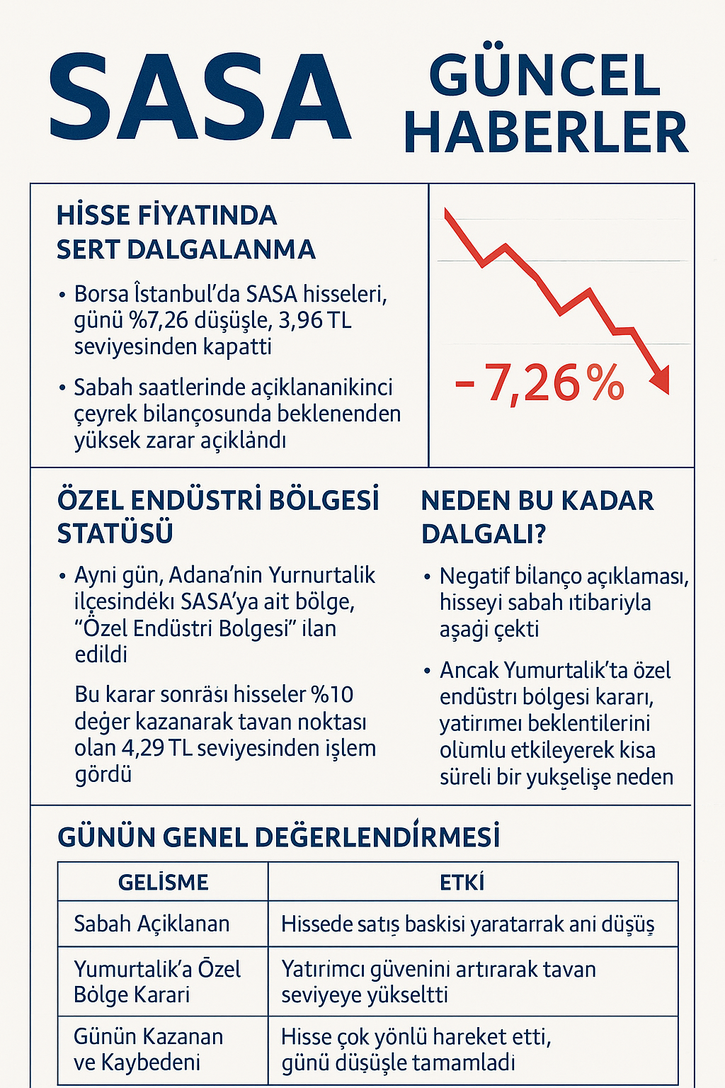 SASA — Güncel Haberler